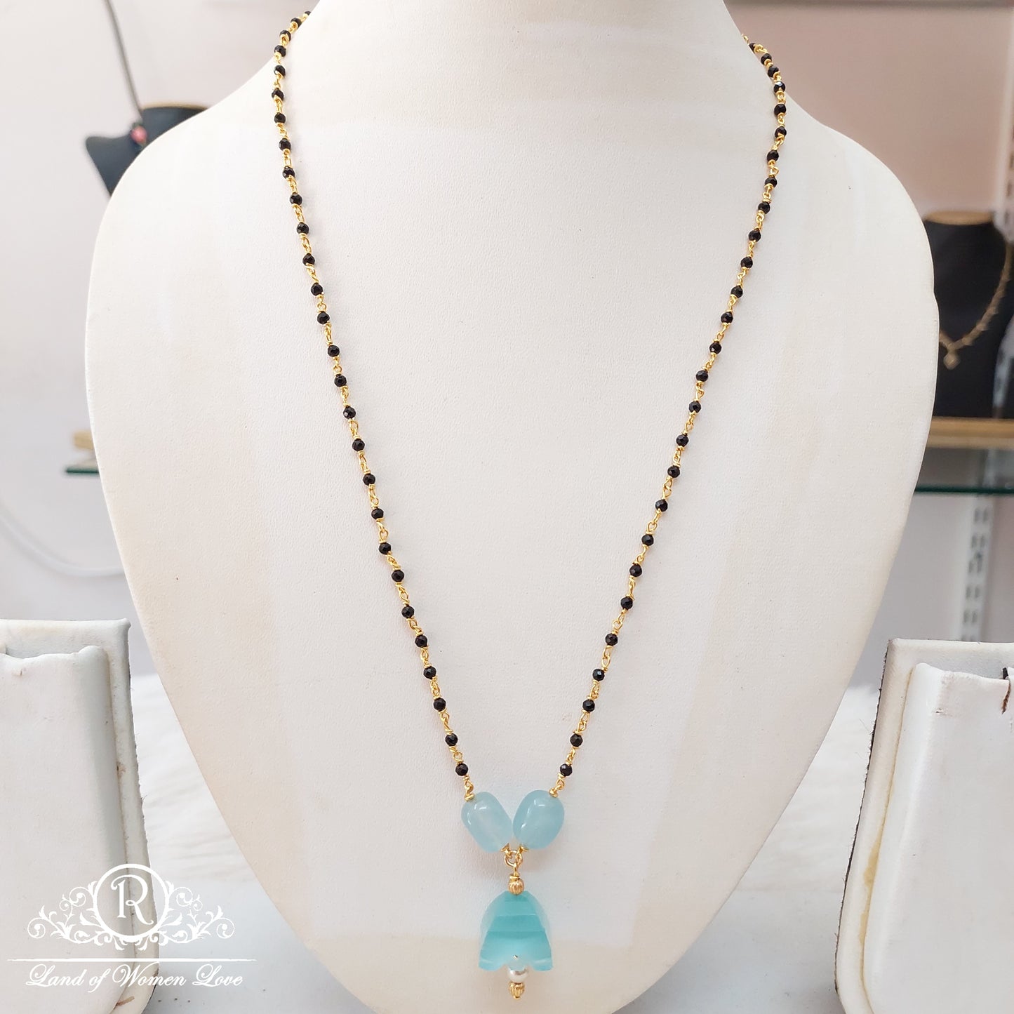 silver black beads-ri10 92.5 silver ramala jewelry / ramala collections