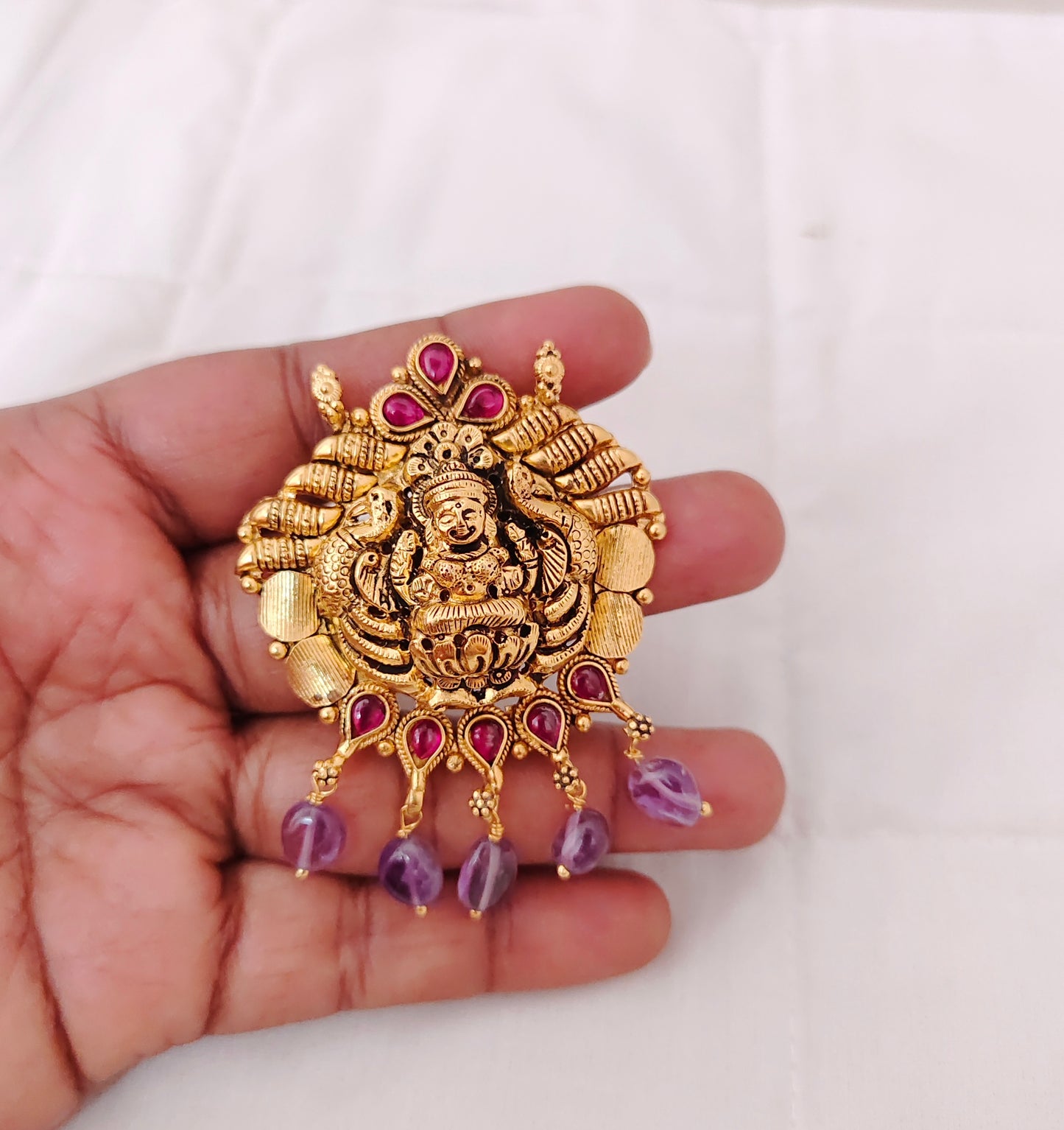 Silver base gold polish earrings-RCD191