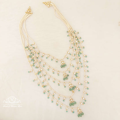 Silver Pearls Rani Haram-H081