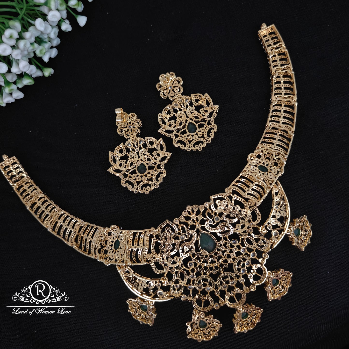 Silver cute and beautiful necklace -RCZ-59