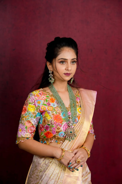 Silver Real Beads Rani Haram Victoria Locket-S791