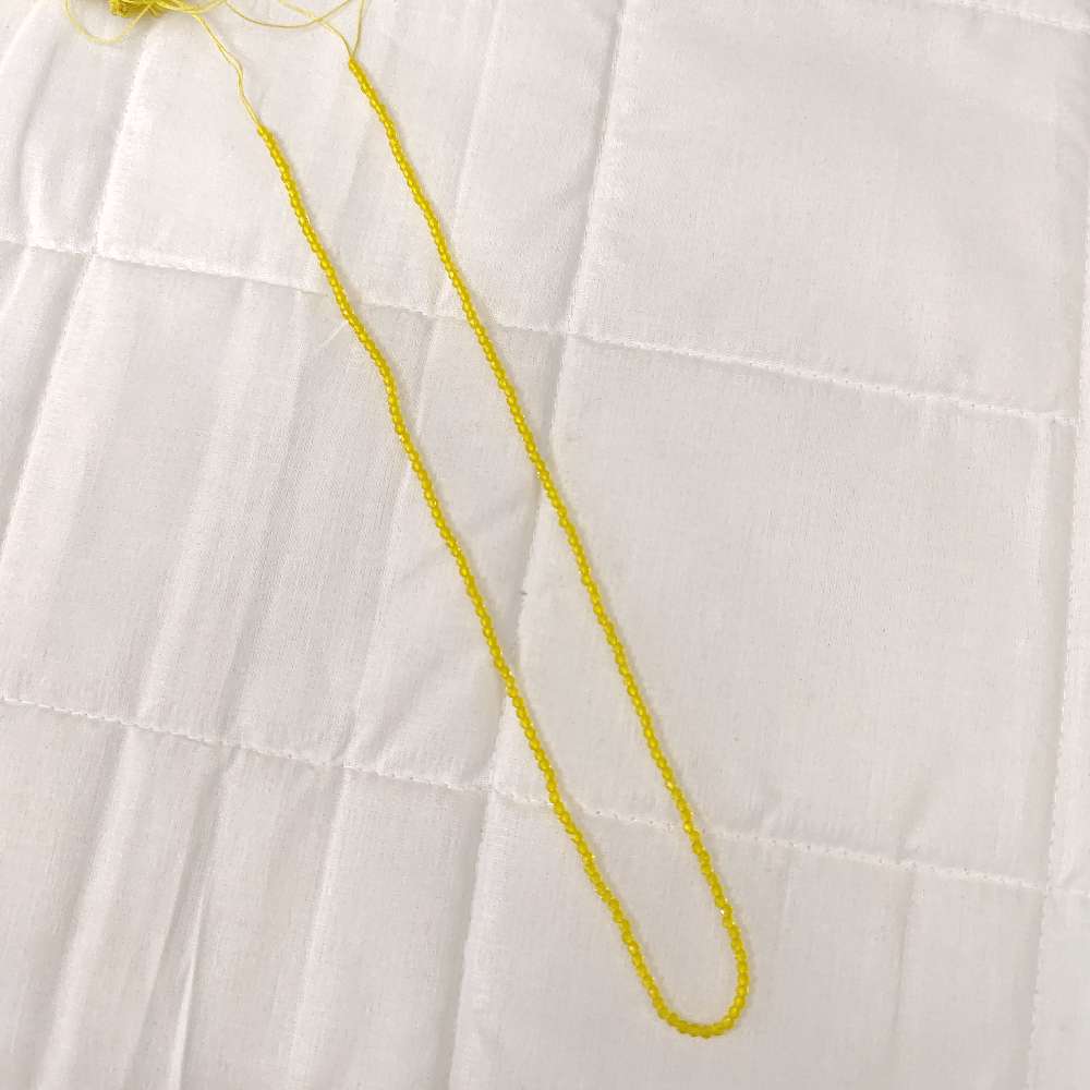 crystal yellow colour 2mm beads-rcmb28 92.5 silver ramala jewelry / ramala collections