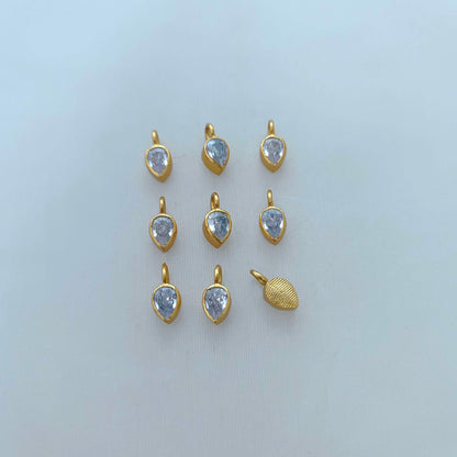 Silver white stone two in one leaf locket-RCA108