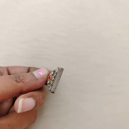 Silver victorian side lockets - RCD314