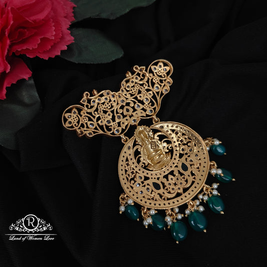 92.5 silver simple and Cute mala locket with hanging beads-RCL70