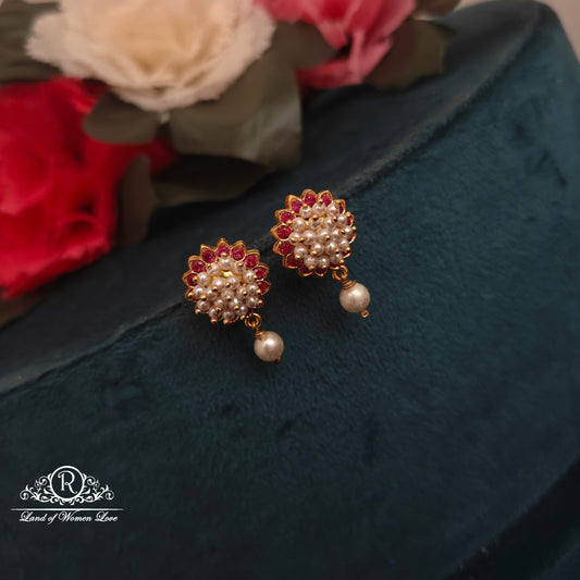 earrings 92.5 silver simple and cute earrings - rck286 92.5 silver ramala jewelry / ramala collections