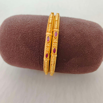 Silver gold replica bangles -RCV237