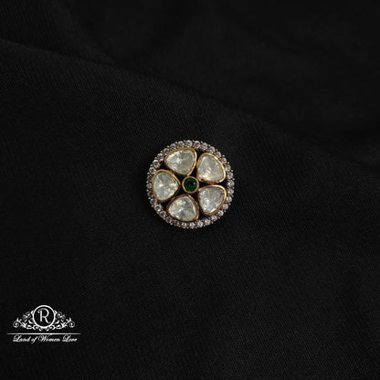 92.5 silver flower design victorian side locket-rcm1105 92.5 silver ramala jewelry / ramala collections