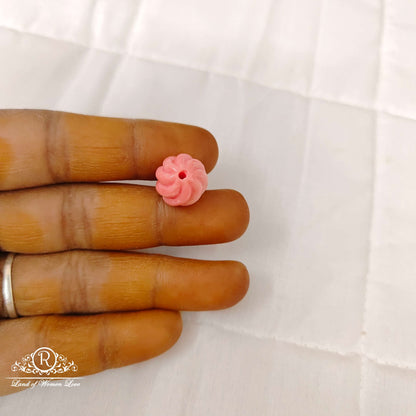 Royal Pink Transparent Glitter Chunky Beads-RCMB34