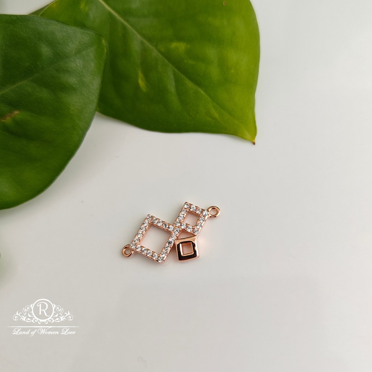 chain silver rose gold locket -rcrb14-1 92.5 silver ramala jewelry / ramala collections