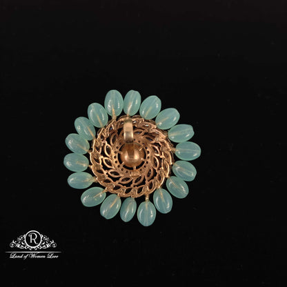 Mint coloured Silver Pendant-RC94-187M02