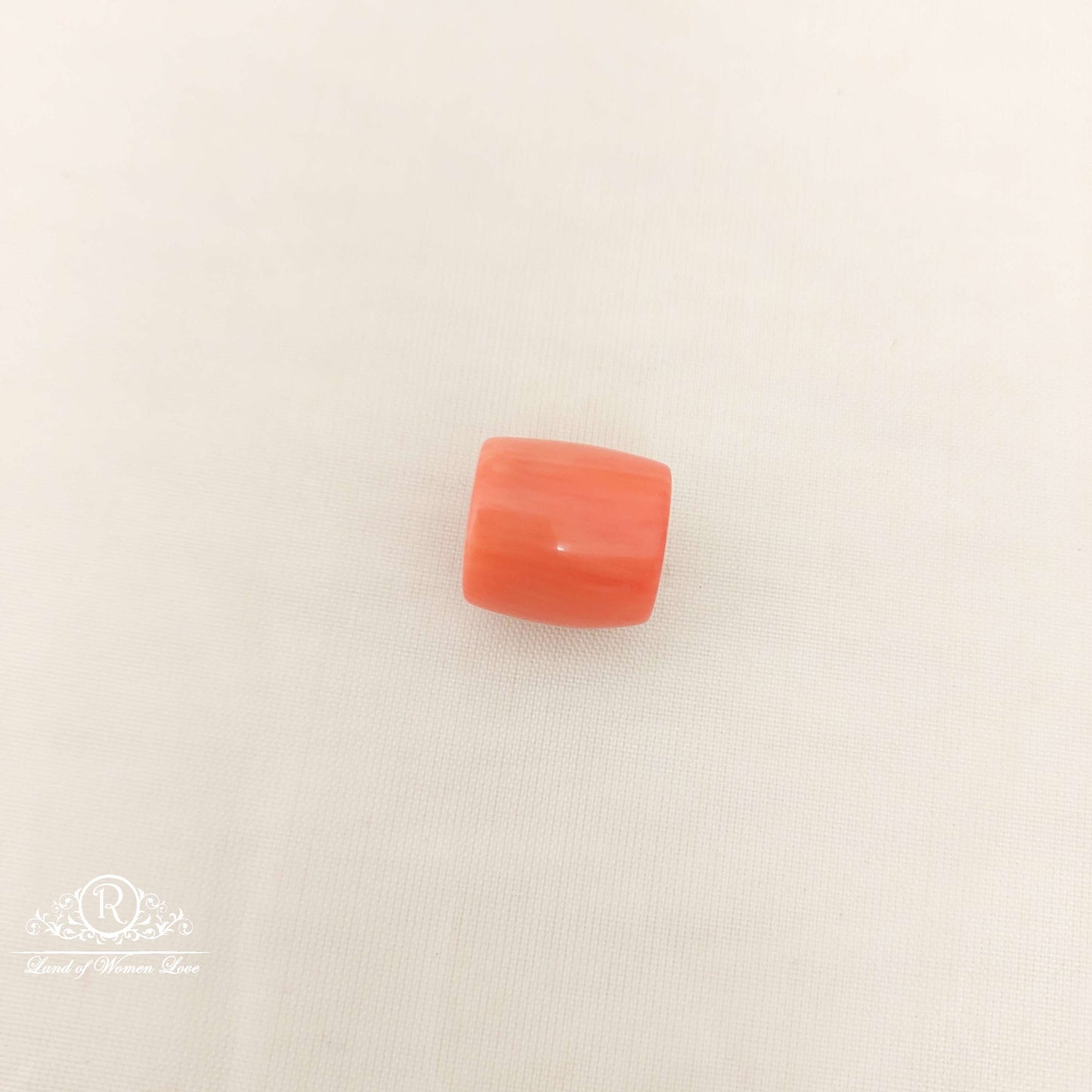 coral dolki single bead-mj44 coral 92.5 silver ramala jewelry / ramala collections