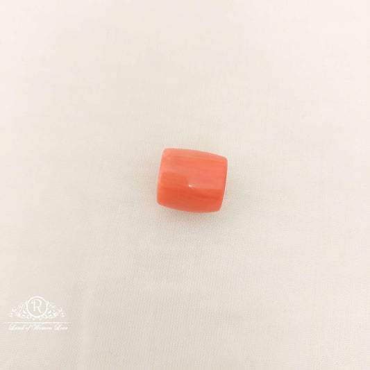 coral dolki single bead-mj44 coral 92.5 silver ramala jewelry / ramala collections