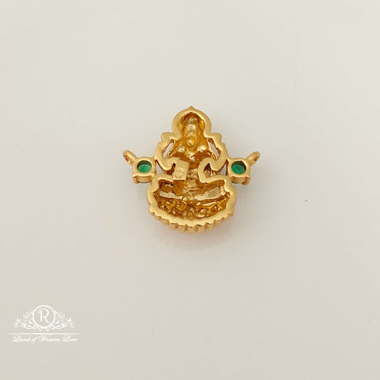 Silver Lakshmi Devi Design Mala Locket-RCSD13