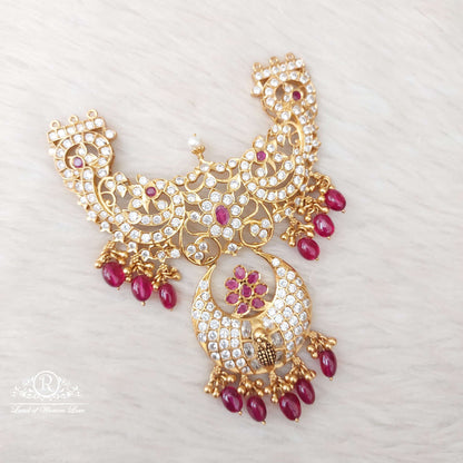 silver white stones locket-s767 92.5 silver ramala jewelry / ramala collections