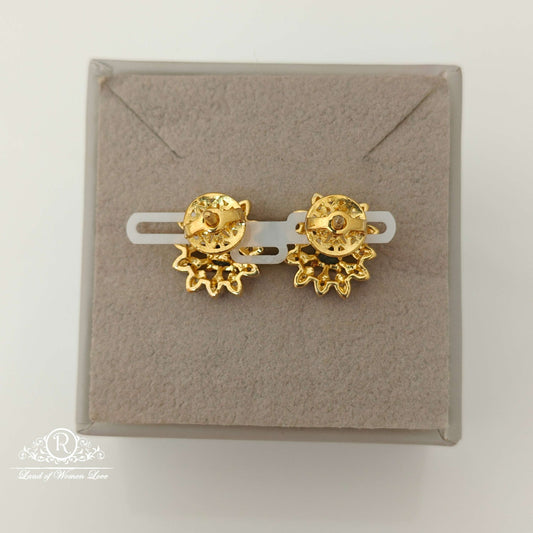 Silver Diamond Replica Design CZ-Stones Earrings-RCCP79