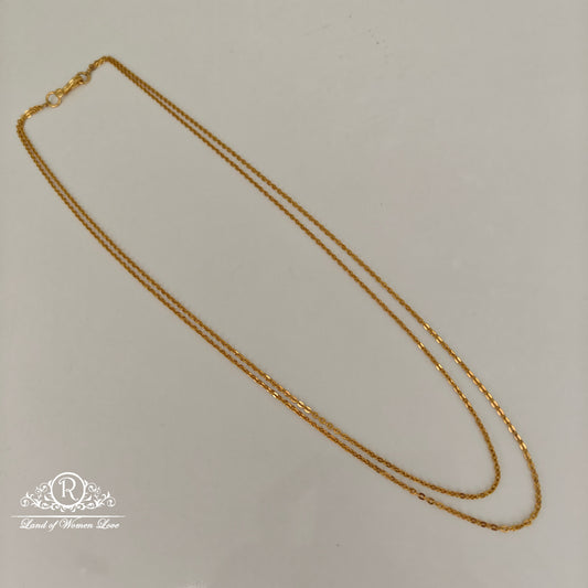 chain 92.5 silver two lines chain-rch828 92.5 silver ramala jewelry / ramala collections