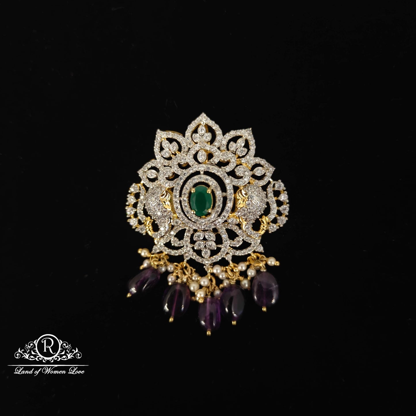 pendant diamond finishing silver pendant-rc94-90m05 92.5 silver ramala jewelry / ramala collections