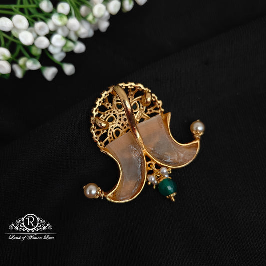 92.5 silver simple and Cute tiger nail pendent with flower design-RCJR893