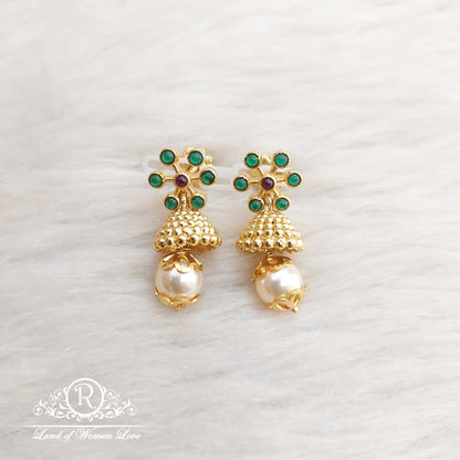 jhumka silver earrings designs-rm47 92.5 silver ramala jewelry / ramala collections