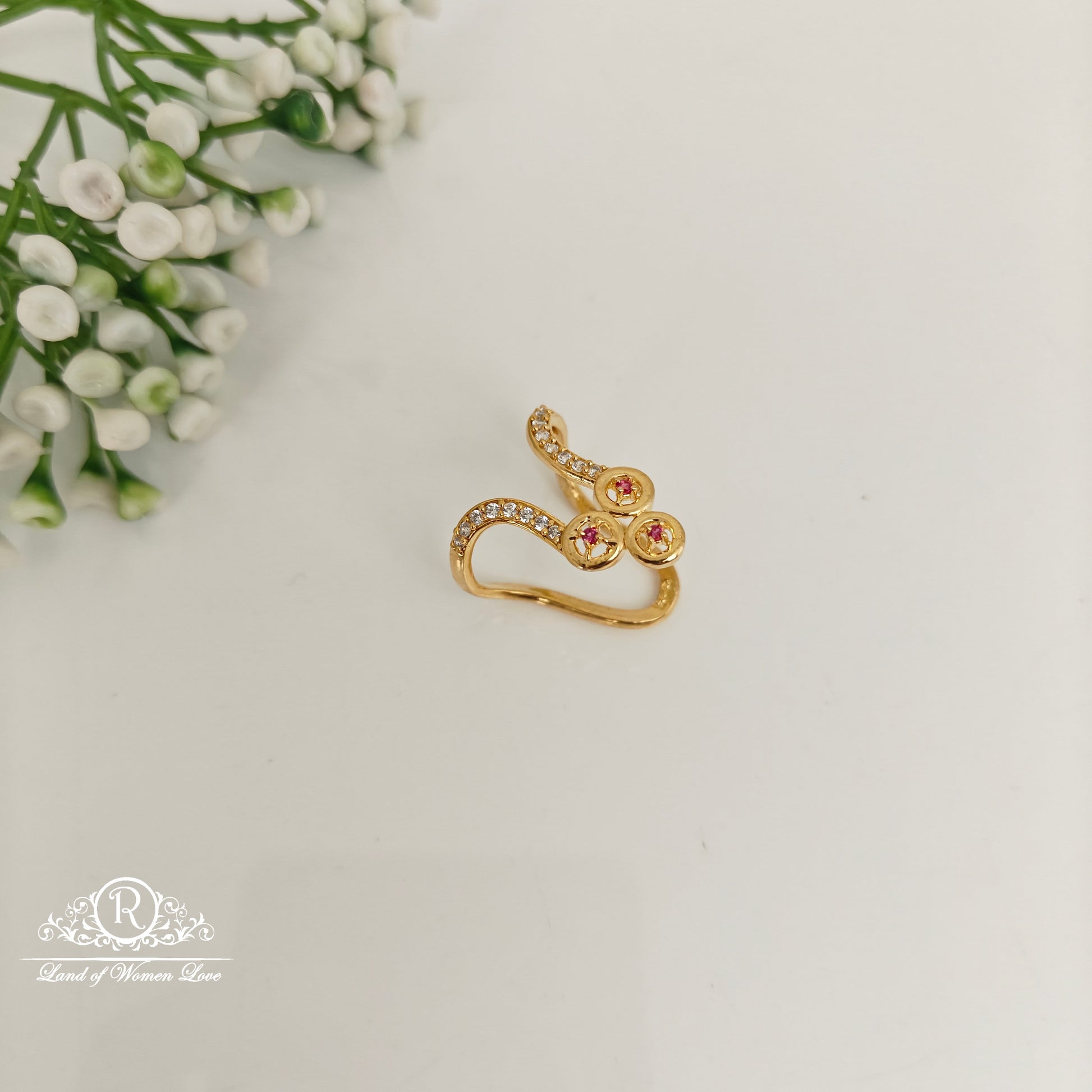 ring 92.5 silver simple and cute cz- stones vanki ring cz 92.5 silver ramala jewelry / ramala collections