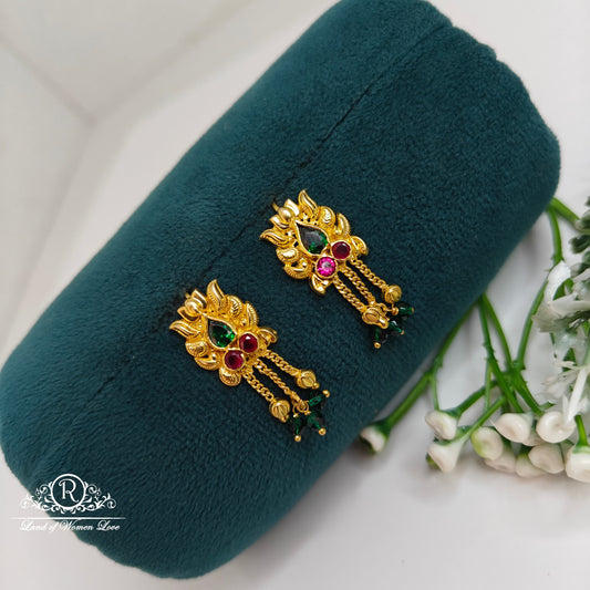 earrings silver hanging hook model earrings -rch736 92.5 silver ramala jewelry / ramala collections