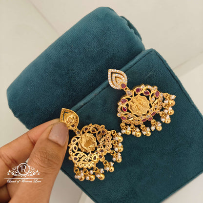 Ram parivar Design Silver Earrings-RCH631