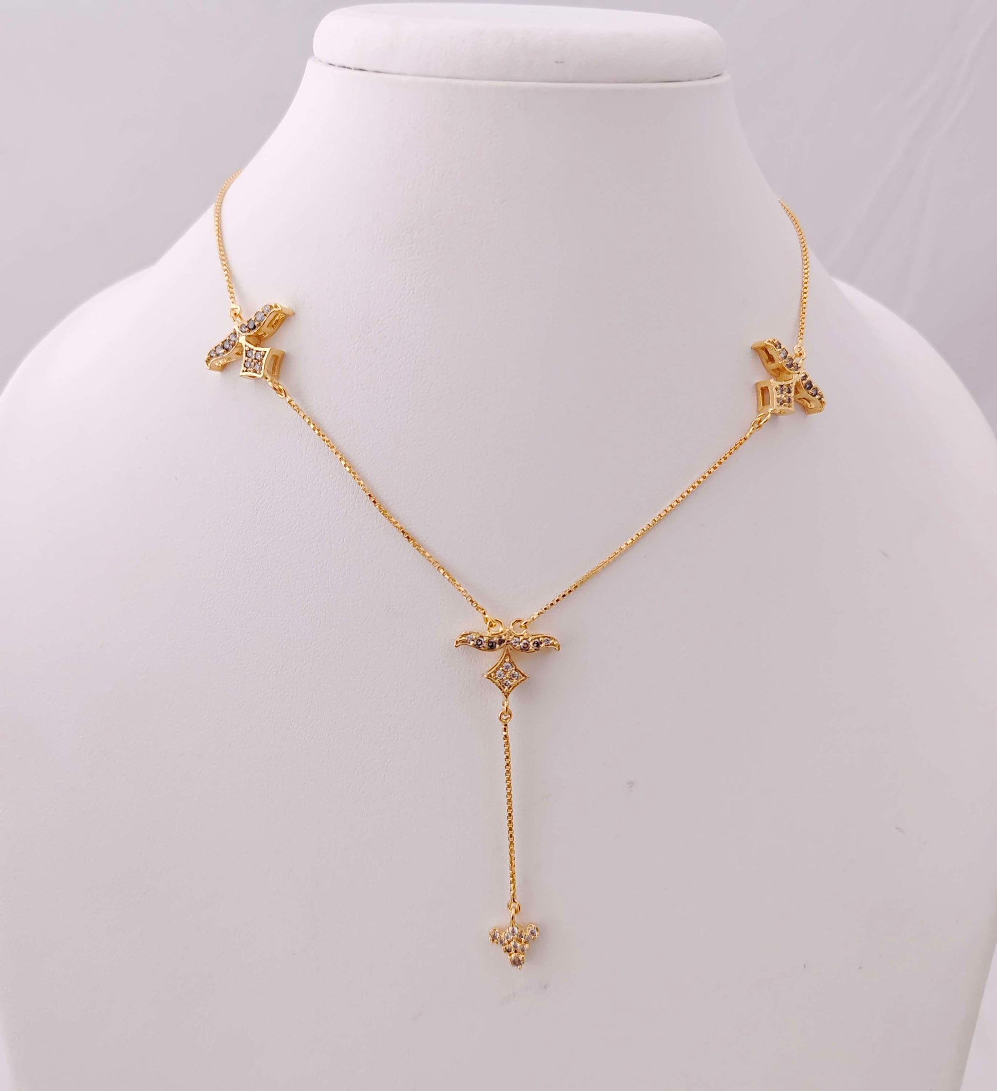 chain silver cz-gold polish chain design -rcd159 cz 92.5 silver ramala jewelry / ramala collections