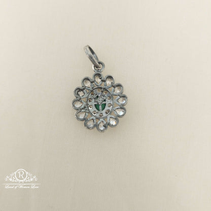 Silver White Stones Locket-M304