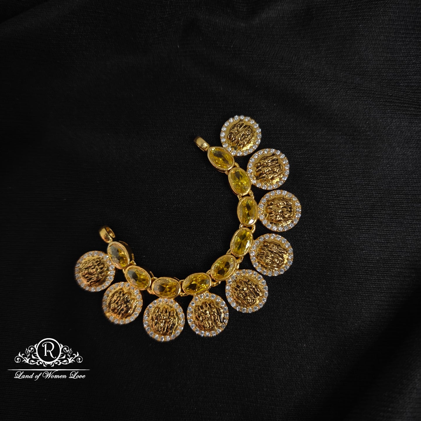 silver 9 kasu locket 92.5 silver ramala jewelry / ramala collections