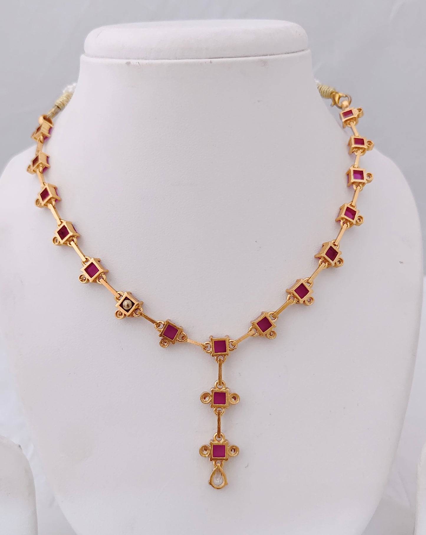 Silver gold polish necklace designs -RCA091