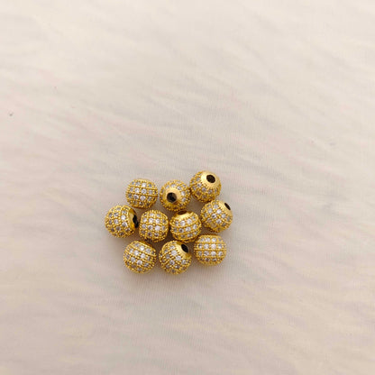 Silver making accessories CZ-balls-RCD431