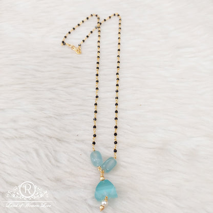 Silver black beads-RI10-1