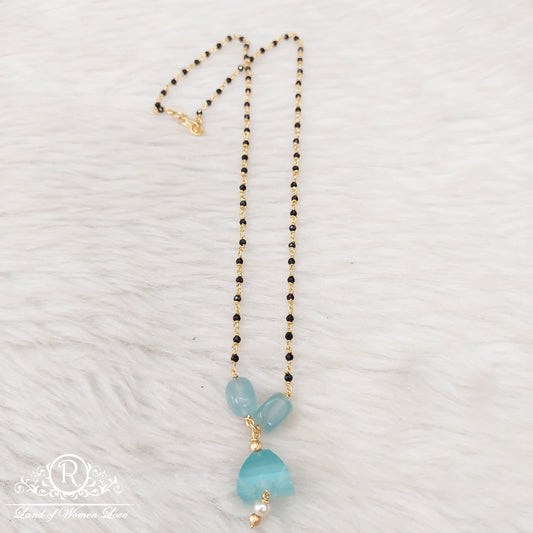 Silver black beads-RI10-1