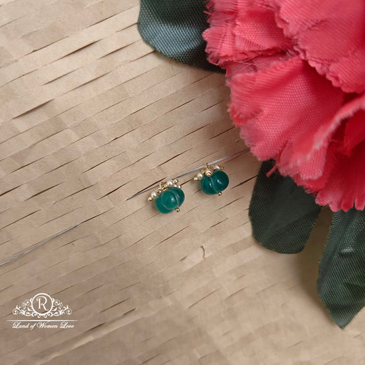 earrings 92.5 silver simple and cute hangings - rcjr1002 92.5 silver ramala jewelry / ramala collections