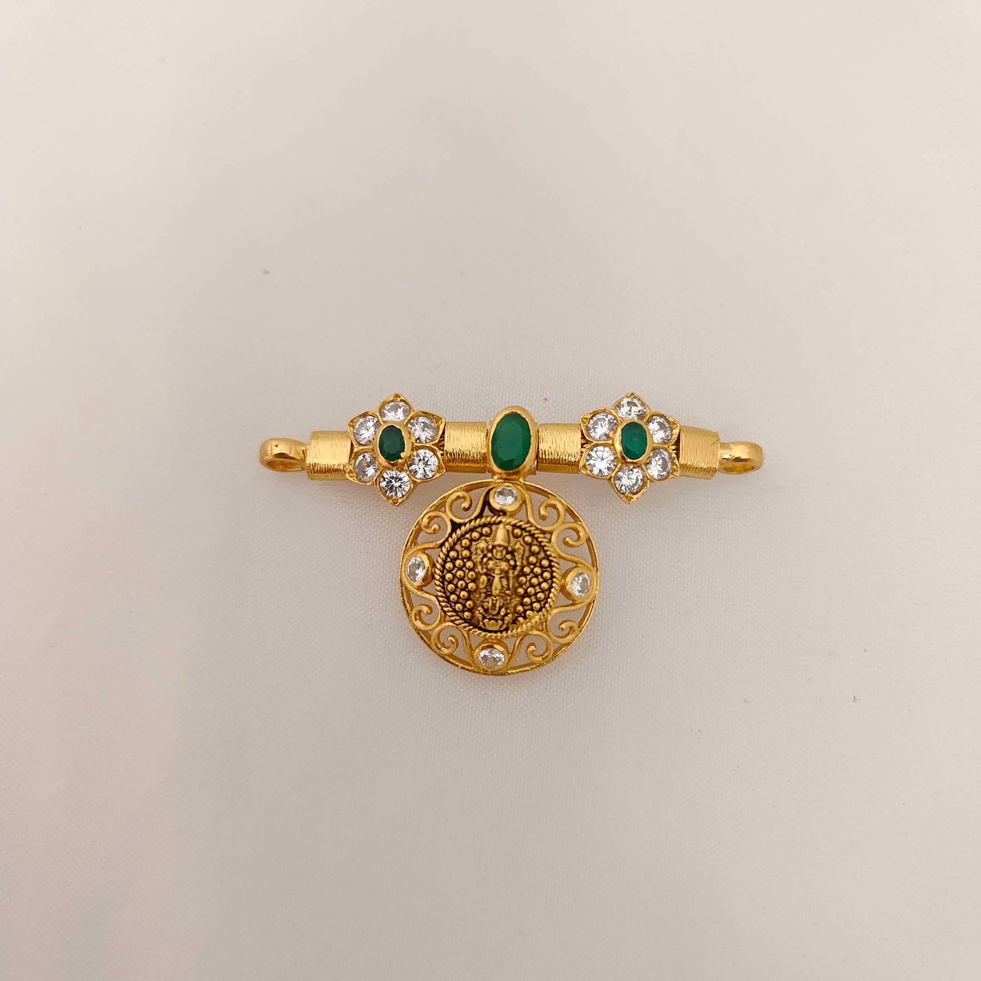 silver lakshmi devi locket - rcc034 92.5 silver ramala jewelry / ramala collections