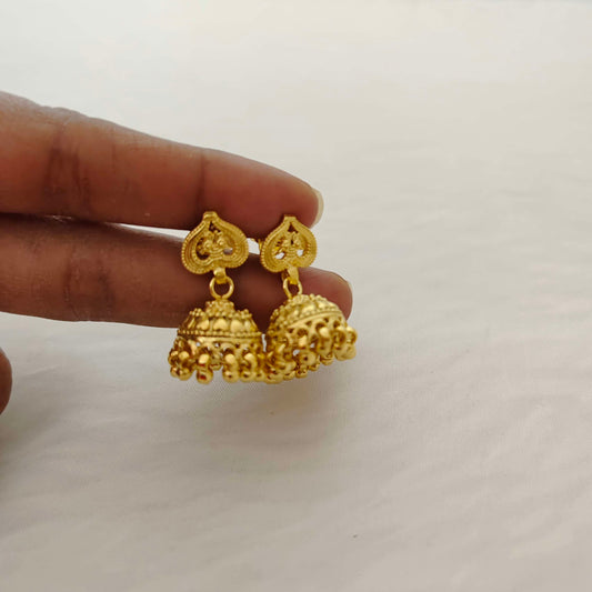 Silver jhumkas -RCH366