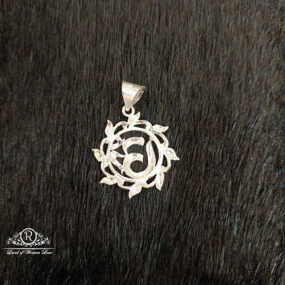 Silver Om Design Locket-SS93