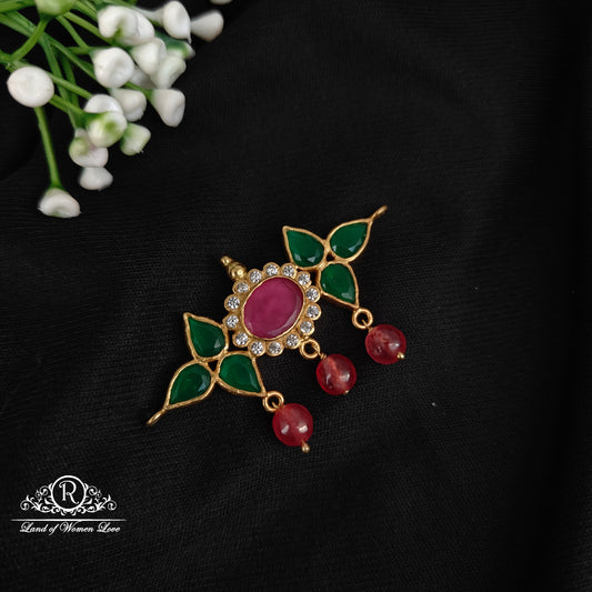 pendant 92.5 silver kundhan mala locket cum chocker pendant with hanging -rcl62-2 92.5 silver ramala jewelry / ramala collections