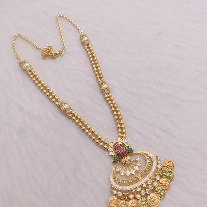 Silver peacock necklace -RCT08