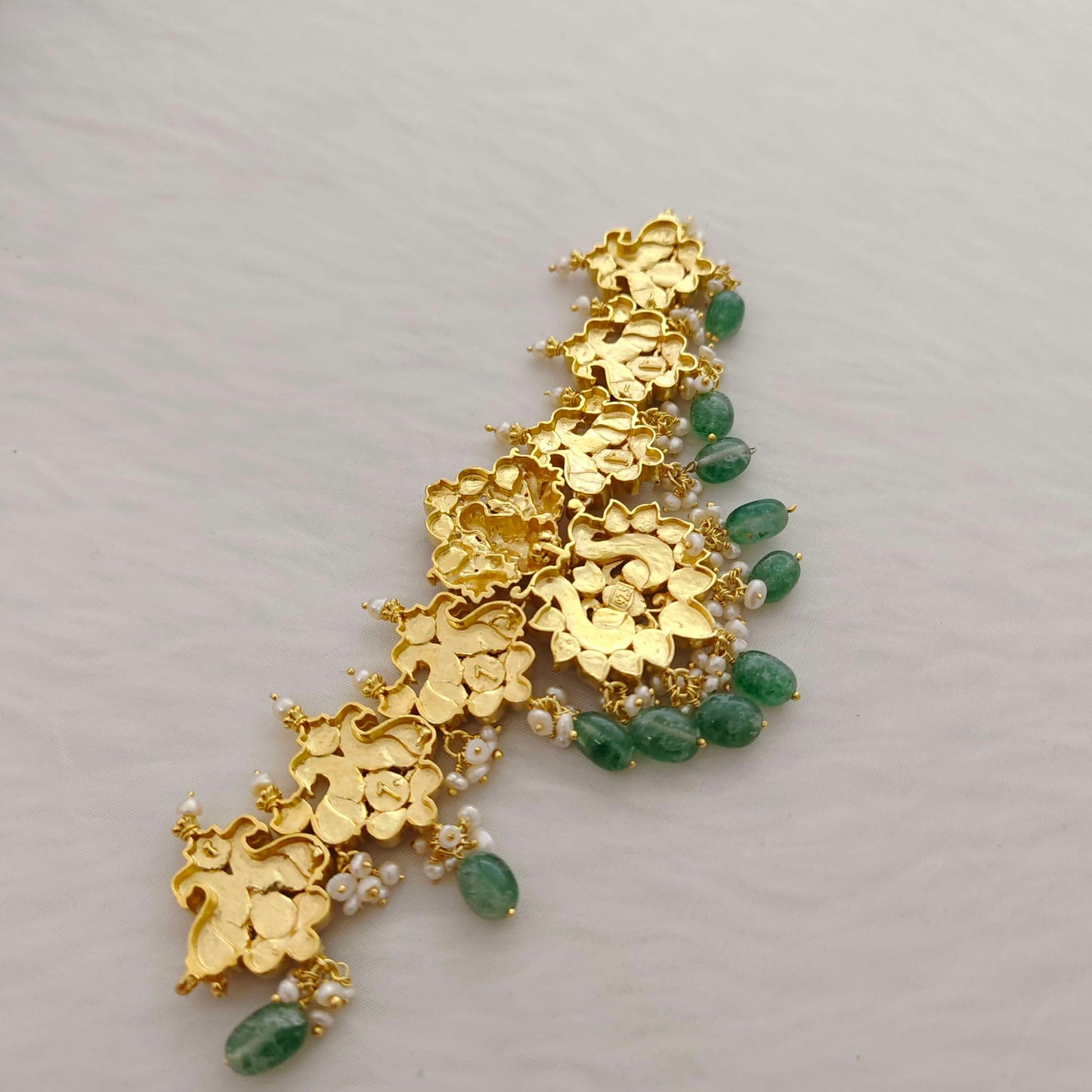 Silver base kundan chocker -RCH368