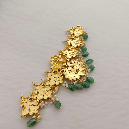 Silver base kundan chocker -RCH368