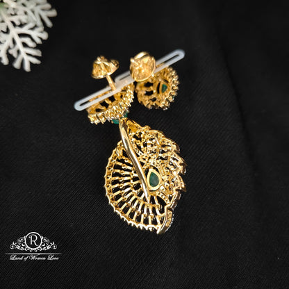 Silver CZ- stone earrings-RCDS411