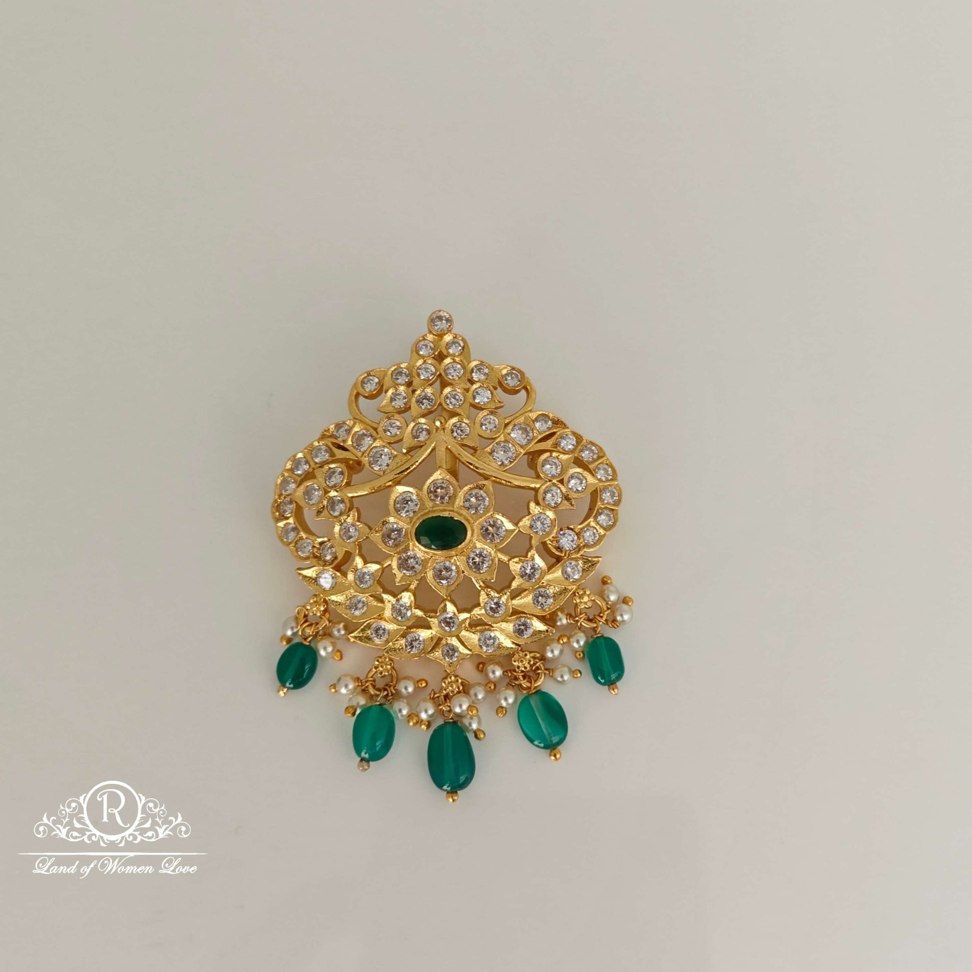 pendant cz- stones silver pendant-rc94-60m032 cz 92.5 silver ramala jewelry / ramala collections