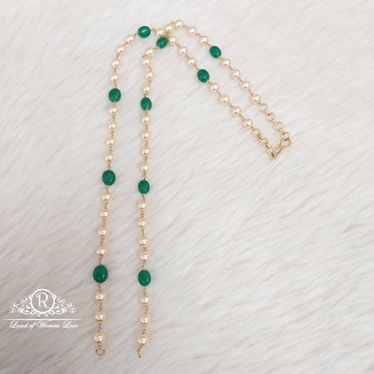 Silver Pearls chain designs-RN61