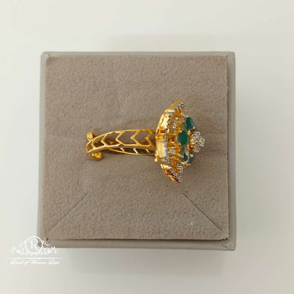 Silver Diamond Replica Design CZ-Stones Finger Ring-RCCP106