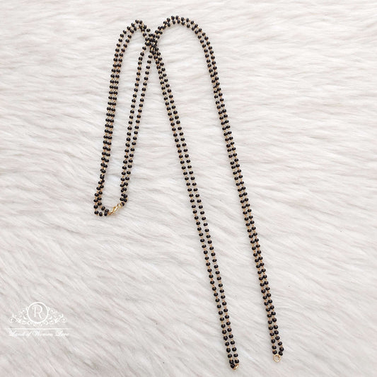 Silver Black Beads-SA302