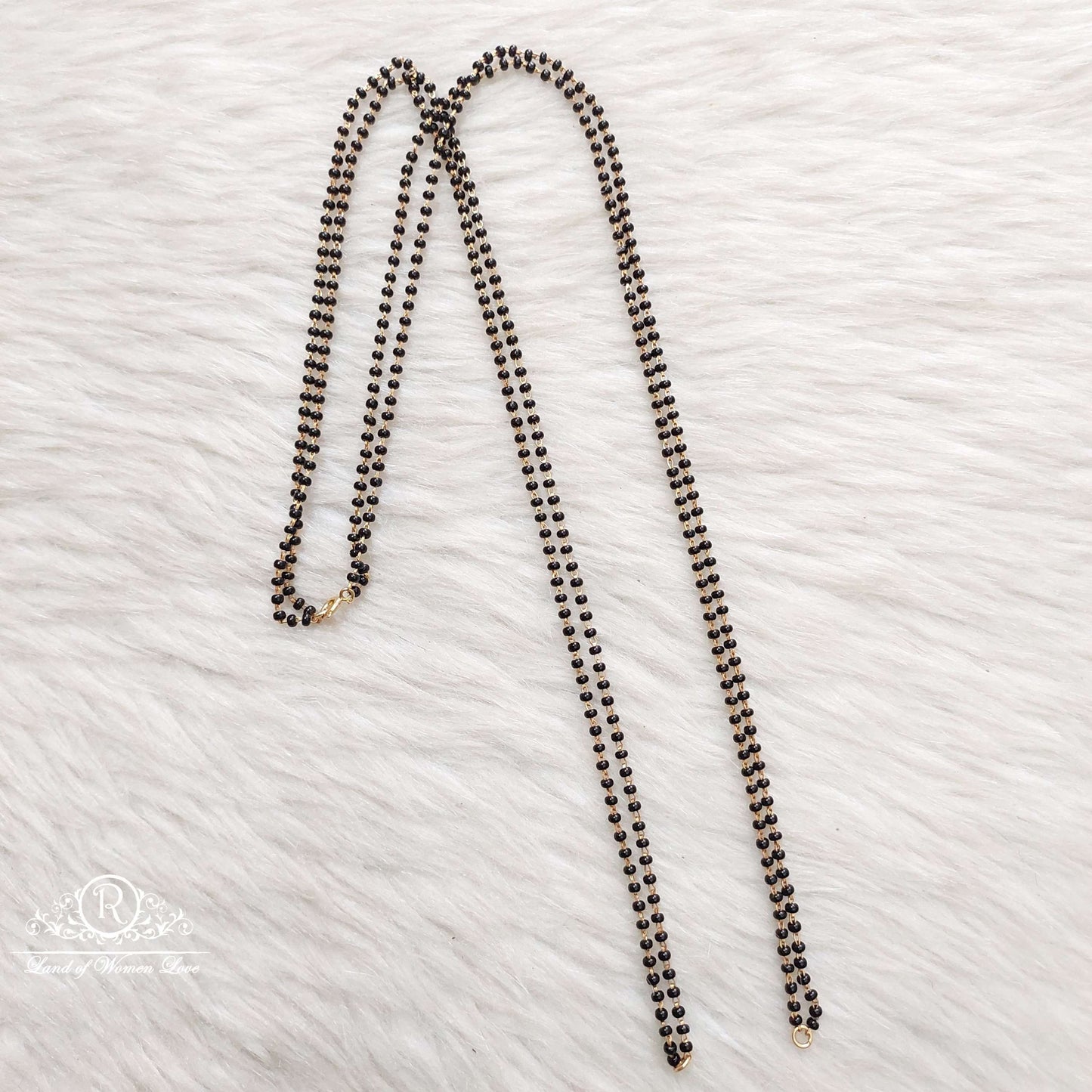 Silver Black Beads-SA302