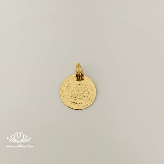 silver lakshmi devi kasula design locket-rck203 92.5 silver ramala jewelry / ramala collections