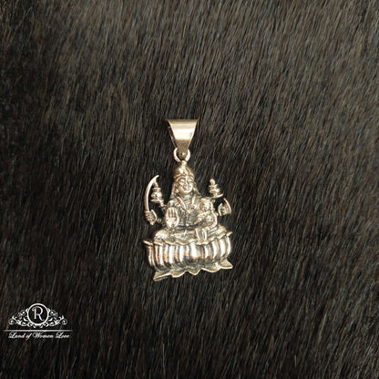 silver lakshmi devi locket-ss95 92.5 silver ramala jewelry / ramala collections